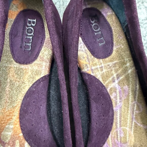 Born Women's brown maroon suede upper loafer, size 9.5/41 - Picture 3 of 8